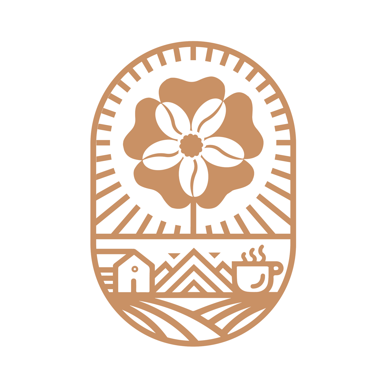 WildRose Coffee Roasting Logomark
